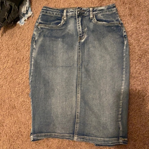 Long Jean Skirt - Picture 1 of 3